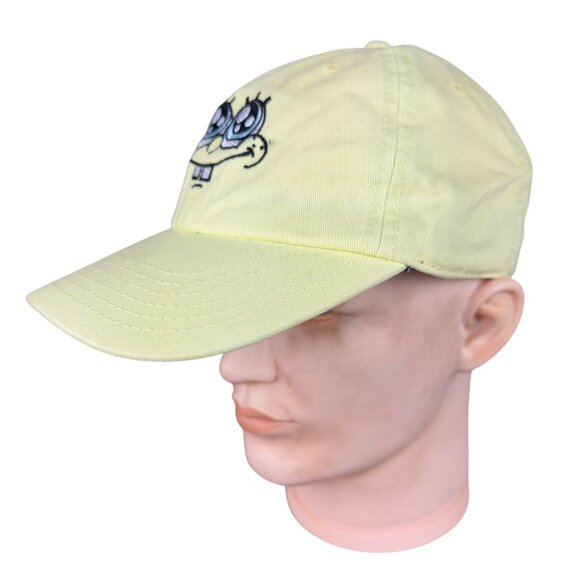 SpongeBob SquarePants Yellow Embroidered Cap With Adjustable Strap For Adults - Picture 10 of 16